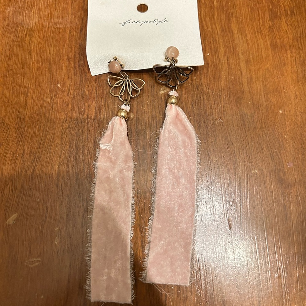Free People Pink Statement Earrings